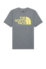 The North Face Short Sleeve Half Dome Tee in Tnf Medium Grey Heather, view 1, click to view large image.