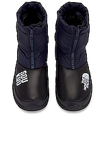 The North Face X Project U Down Bootie in Aviator Navy & Tnf Black, view 4, click to view large image.