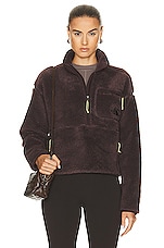 The North Face Extreme Pile Sherpa Fleece Pullover in Coal Brown, view 1, click to view large image.