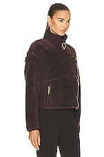 The North Face Extreme Pile Sherpa Fleece Pullover in Coal Brown, view 2, click to view large image.