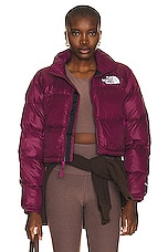 The North Face Nupste Short Jacket in Boysenberry, view 1, click to view large image.