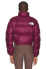 The North Face Nupste Short Jacket in Boysenberry, view 4, click to view large image.