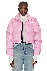 The North Face Nuptse Short Jacket in Orchid Pink | FWRD