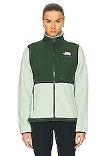 The North Face Denali Jacket in Misty Sage & Pine Needle, view 2, click to view large image.