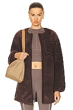 The North Face Extreme Pile Coat in Coal Brown, view 1, click to view large image.