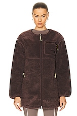 The North Face Extreme Pile Coat in Coal Brown, view 2, click to view large image.