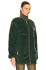 The North Face Extreme Pile Coat in Pine Needle & New Taupe Green, view 2, click to view large image.