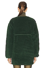 The North Face Extreme Pile Coat in Pine Needle & New Taupe Green, view 4, click to view large image.