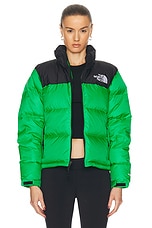 The North Face 1996 Retro Nuptse Jacket in Optic Emerald, view 2, click to view large image.