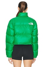 The North Face Nuptse Short Jacket in Optic Emerald, view 5, click to view large image.