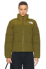 The North Face 92 Nuptse Jacket in Forest Olive, view 2, click to view large image.
