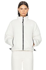 The North Face Crinkle Rev Nuptse Jacket in White Dune Low Fi Hi Tek Dye Print, view 2, click to view large image.