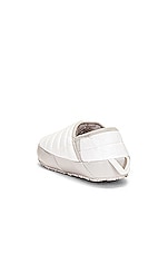 The North Face Thermoball Traction Mule in Gardenia White & Silver Grey, view 3, click to view large image.
