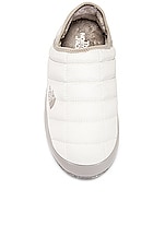 The North Face Thermoball Traction Mule in Gardenia White & Silver Grey, view 4, click to view large image.
