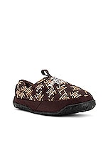 The North Face Nuptse Mule in Coal Brown Tnf Monogram Print & Coal Brown, view 2, click to view large image.