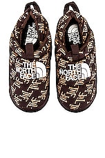 The North Face Nuptse Mule in Coal Brown Tnf Monogram Print & Coal Brown, view 4, click to view large image.