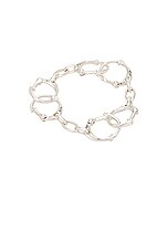 TAKAHIROMIYASHITA The Soloist Bone Carabiner Bracelet in Silver | FWRD