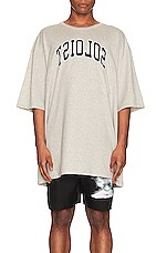 TAKAHIROMIYASHITA The Soloist Oversized Pocket Tee in Grey, view 3, click to view large image.