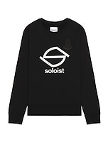 TAKAHIROMIYASHITA The Soloist S Logo And Bone Emblem Pocket Tee in Black, view 1, click to view large image.