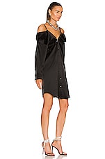 Alexander Wang Off the Shoulder Dress in Black, view 2, click to view large image.
