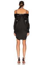 Alexander Wang Off the Shoulder Dress in Black, view 3, click to view large image.