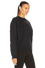 Alexander Wang Puff Paint Foundation Sweatshirt in Black, view 2, click to view large image.
