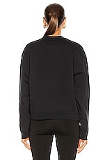Alexander Wang Puff Paint Foundation Sweatshirt in Black, view 3, click to view large image.
