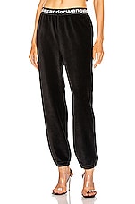 Alexander Wang Corduroy Pant in Black, view 1, click to view large image.