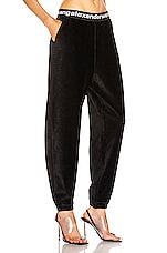 Alexander Wang Corduroy Pant in Black, view 2, click to view large image.