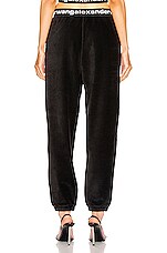 Alexander Wang Corduroy Pant in Black, view 3, click to view large image.