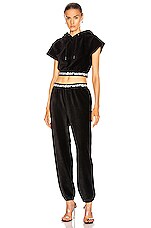 Alexander Wang Corduroy Pant in Black, view 4, click to view large image.