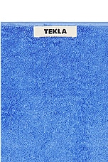 Tekla Solid Bath Towel in Clear Blue, view 4, click to view large image.
