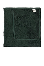 Tekla Solid Bath Towel in Forest Green, view 3, click to view large image.