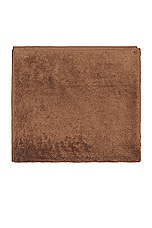 Tekla Solid Bath Towel in Kodiak Brown, view 2, click to view large image.