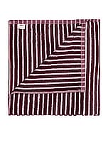 Tekla Bath Towel in Red & Rose, view 3, click to view large image.