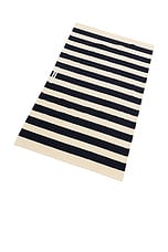 Tekla Beach Towel in Navy Stripes, view 2, click to view large image.