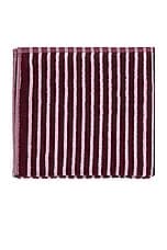Tekla Stripe Bath Mat in Red & Rose, view 2, click to view large image.