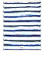 Tekla Stripe Bath Mat in Coastal Blue Stripes, view 1, click to view large image.