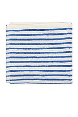 Tekla Stripe Bath Mat in Coastal Blue Stripes, view 2, click to view large image.