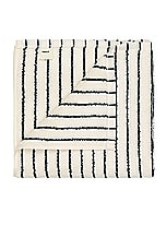 Tekla Stripe Bath Mat in Racing Green, view 3, click to view large image.
