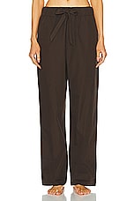 Tekla Solid Pant in Coffee, view 1, click to view large image.
