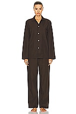 Tekla Solid Pant in Coffee, view 4, click to view large image.