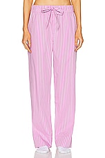 Tekla Stripe Pant in Purple Pink Stripes, view 1, click to view large image.