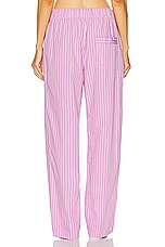 Tekla Stripe Pant in Purple Pink Stripes, view 3, click to view large image.