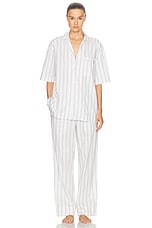 Tekla Pant in Needle Stripes, view 5, click to view large image.