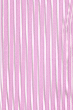 Tekla Long Sleeve Stripe Shirt in Purple Pink Stripes, view 5, click to view large image.