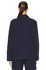 Tekla Long Sleeve Shirt in True Navy, view 3, click to view large image.