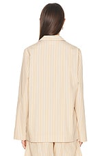 Tekla Long Sleeve Shirt in Corinth Stripes, view 4, click to view large image.