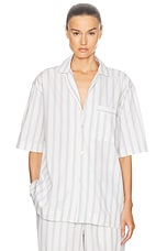 Tekla Long Sleeve Shirt in Needle Stripes, view 1, click to view large image.