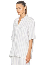 Tekla Long Sleeve Shirt in Needle Stripes, view 3, click to view large image.